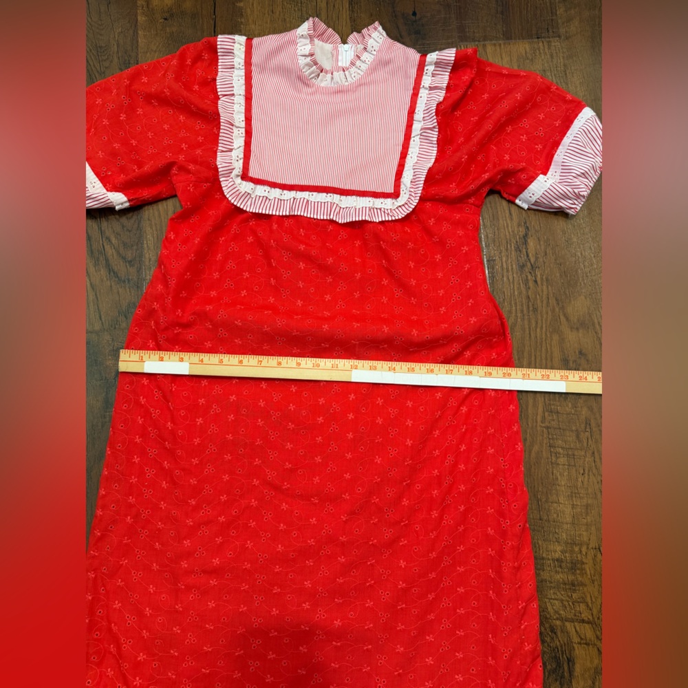 Vintage Liberty House Good Times Hawaii  Red White Dress Size 5 - Picture 9 of 14